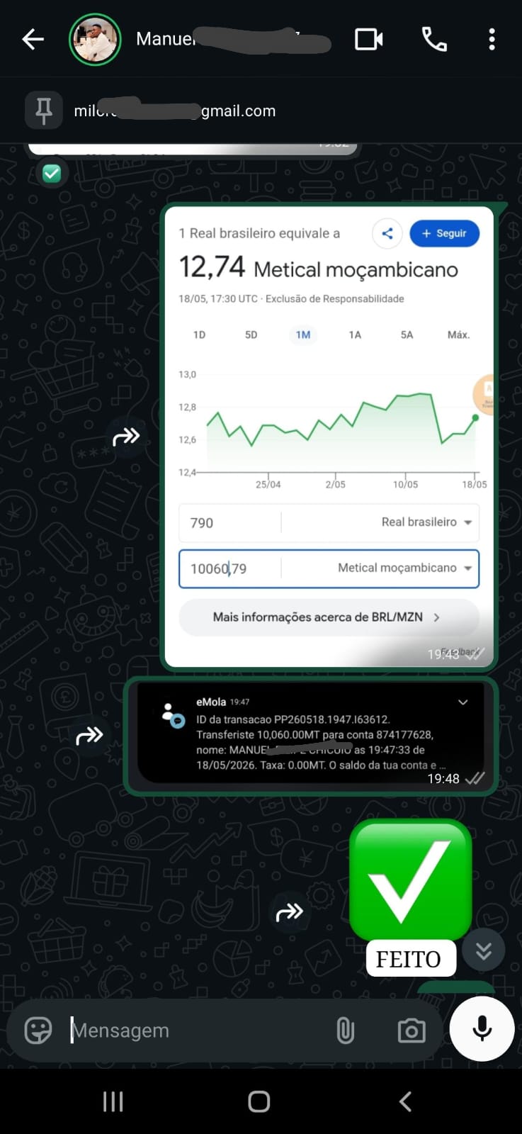 Comprovante R$ 790 — e-Mola